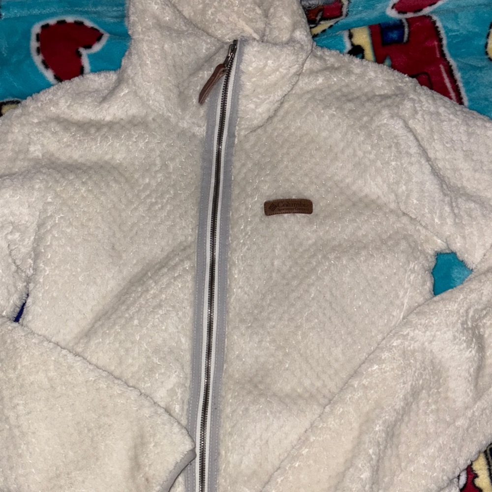 Columbia Soft Gray Sherpa Jacket
